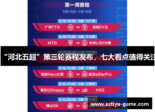 “河北五超”第三轮赛程发布，七大看点值得关注